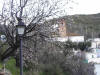 Tras el almendro en flor, la iglesia